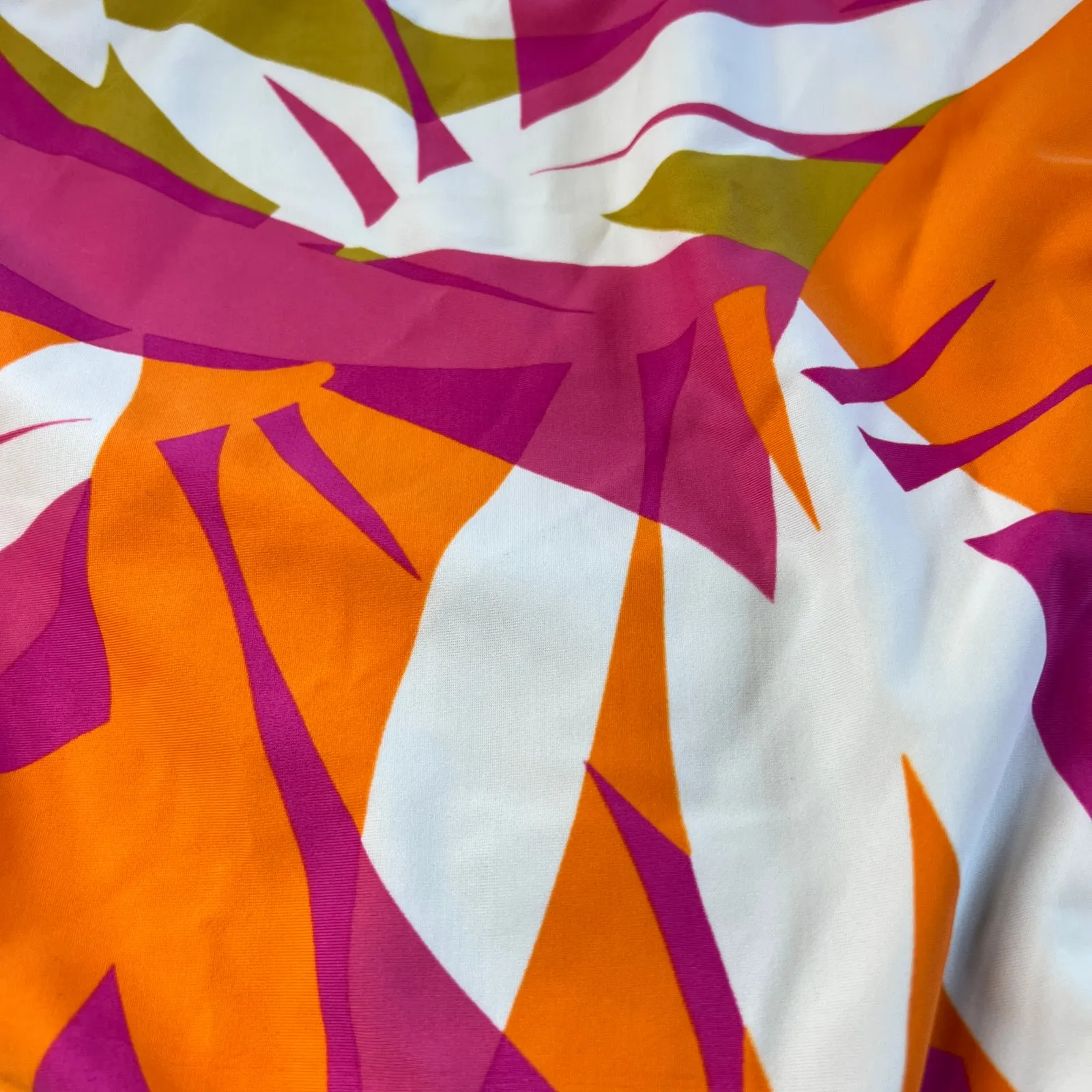 Kona Sol Women's Pink Abstract Print High Waist Bikini Bottom - X - NWT - Image 3