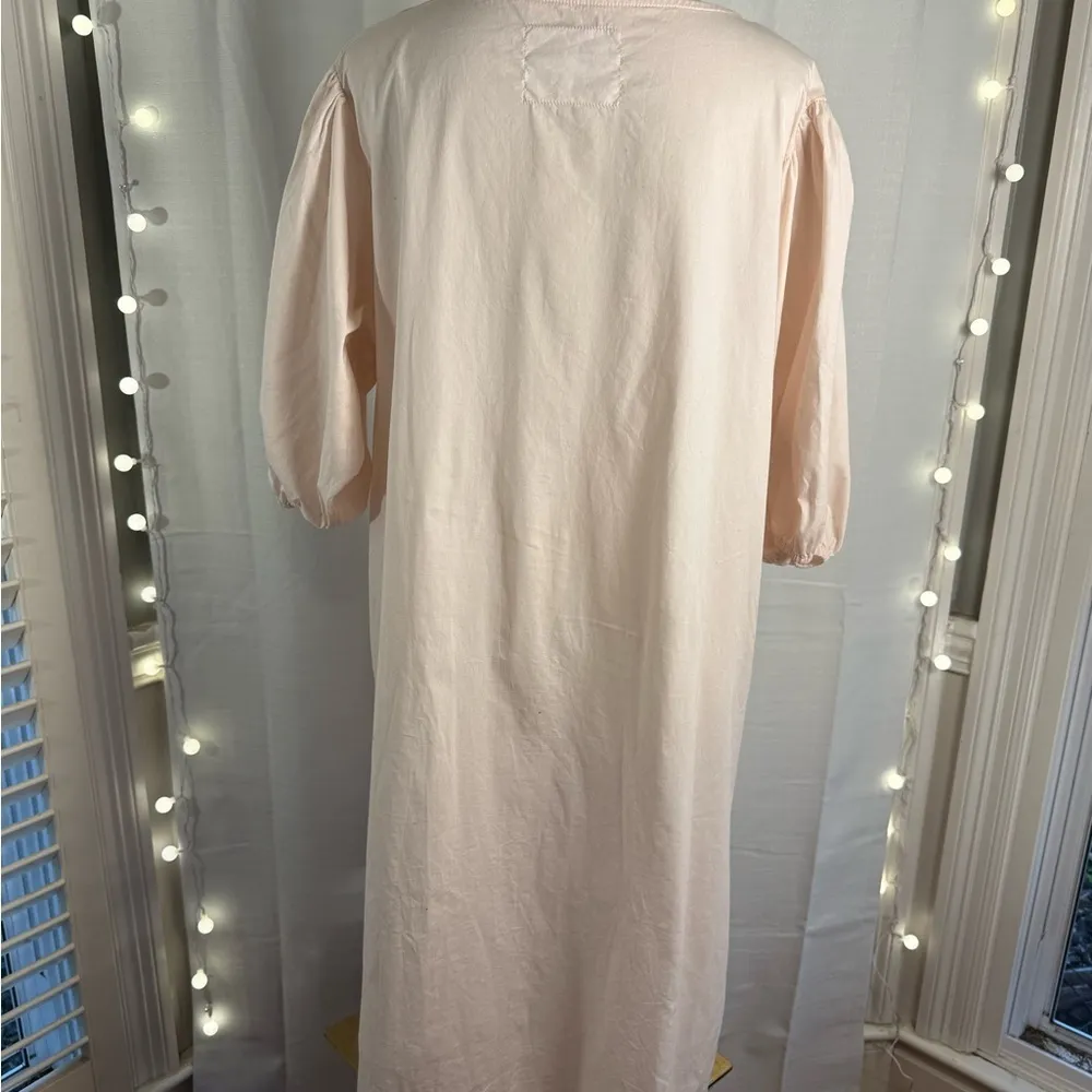 Pitusa Pink and Purple Sheath Dress with Puff Sleeves minus the Sash Size 1X - Image 3