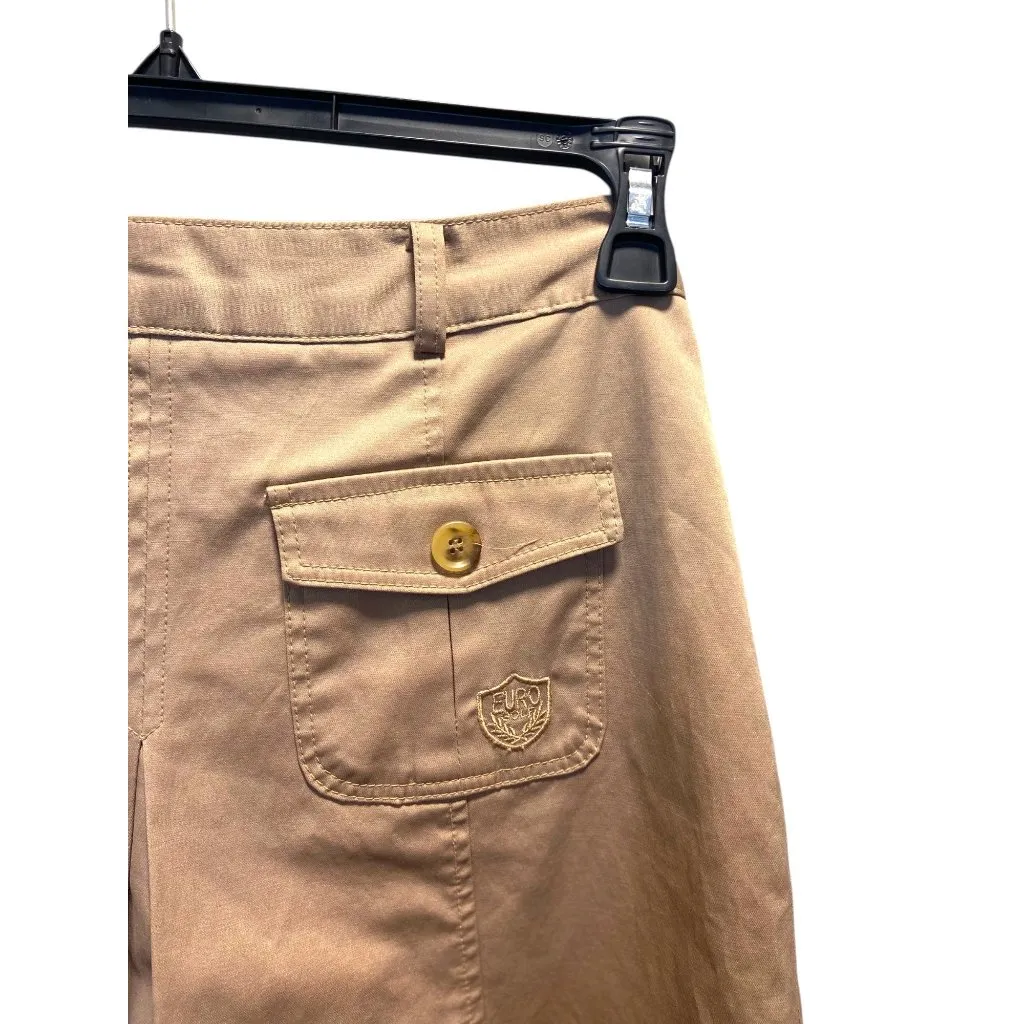 Yedeung Pleated Skorts Beige Size S Y2K Tan - Image 10