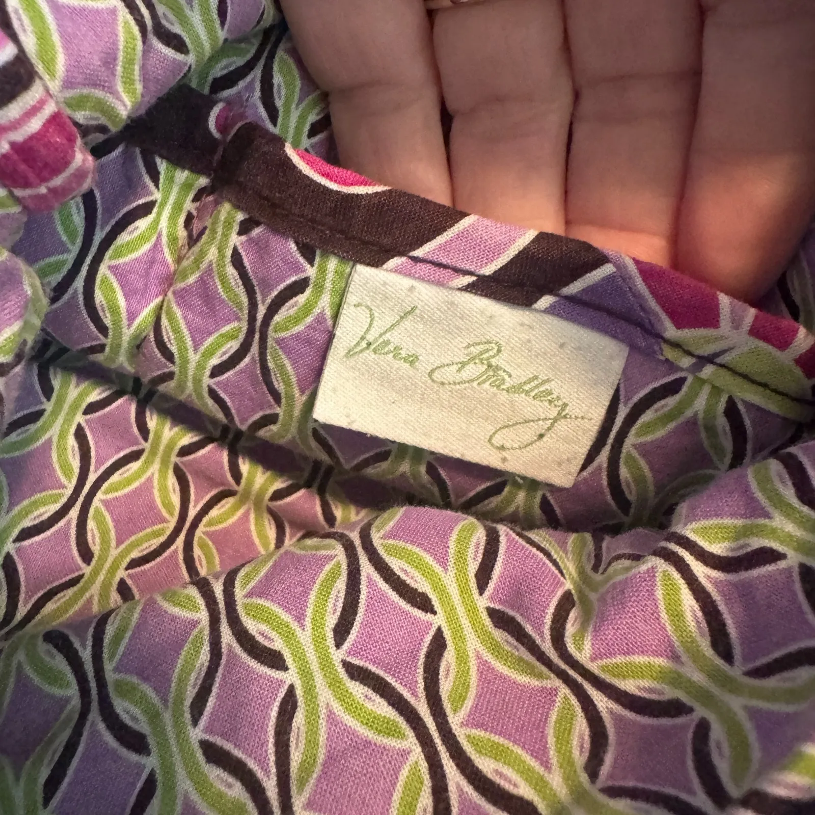 Vera Bradley Purple Punch Hipster Crossbody Quilted Bag organizer purse - Image 6