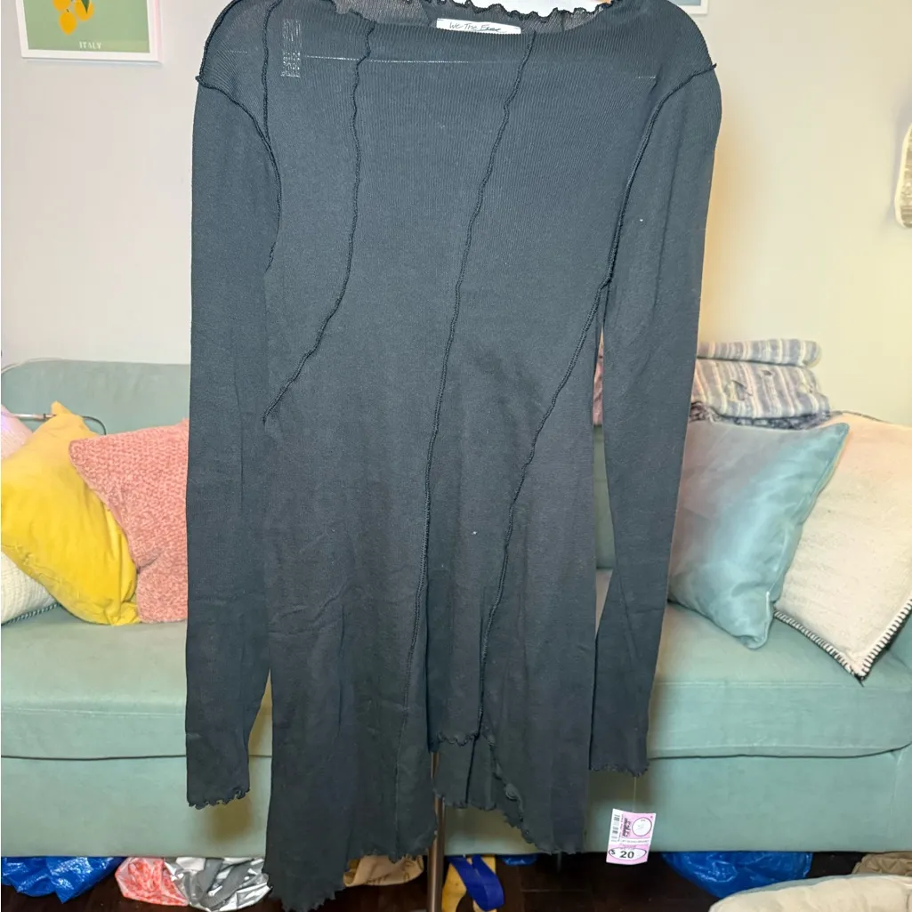 We The Free Black Long Sleeve Dress - Image 2
