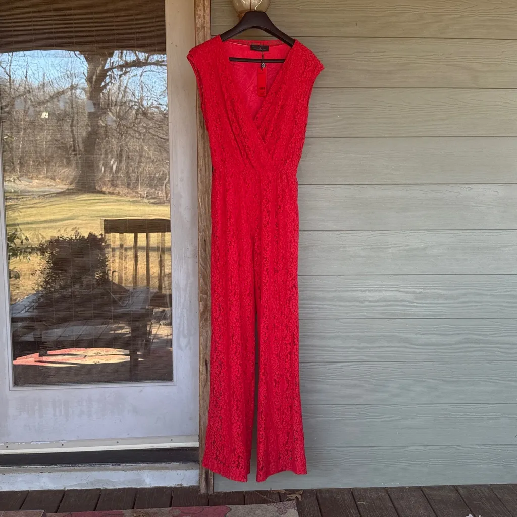 Carolina Herrera Sleeveless Lace Jumpsuit - Image 3