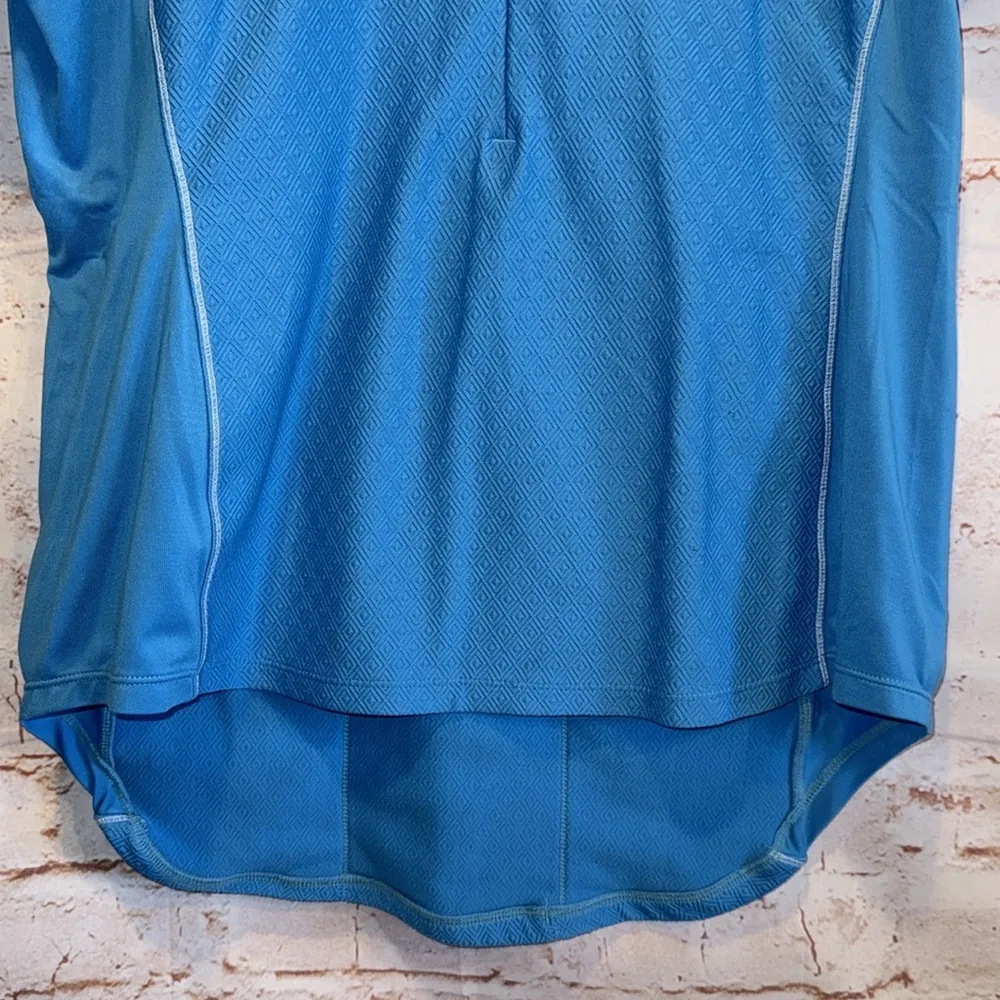 Pearl Izumi Blue Cycling Jersey Womens Large 1/2 Zip Short Sleeve Blue Stretch - Image 3
