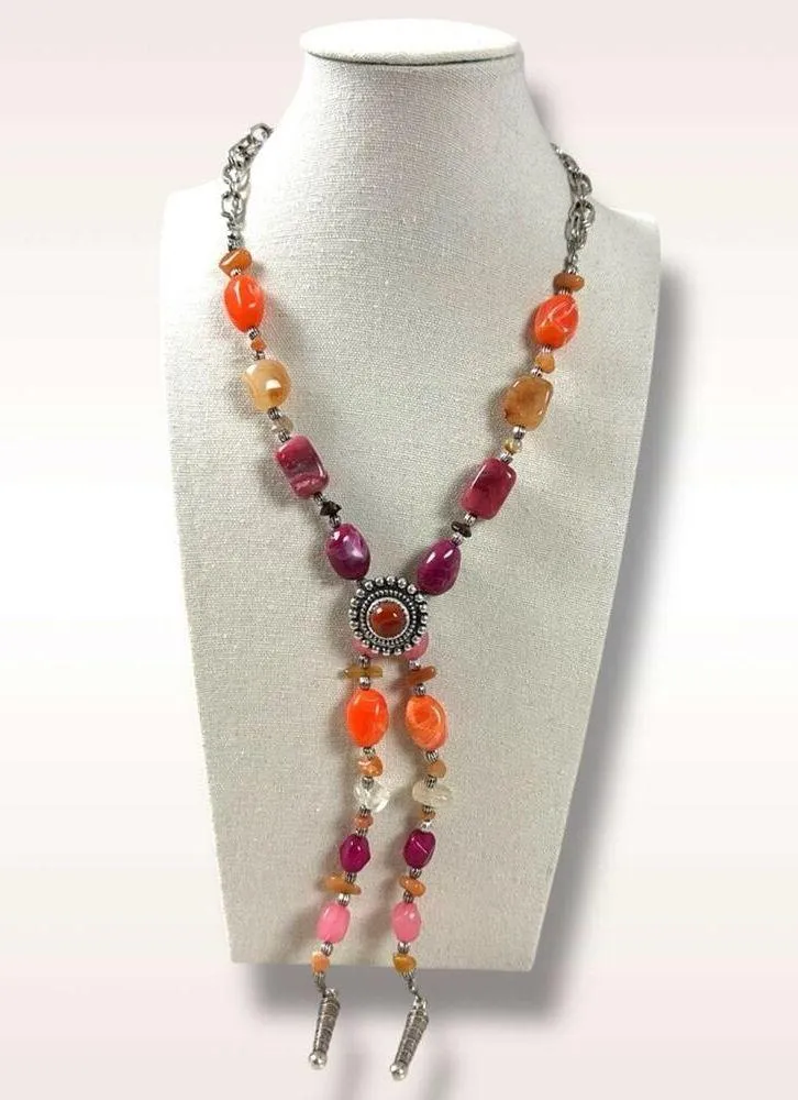 Free People Beachriders Bolo Necklace in Bright  NWT Western Bohemian Statement - Image 3