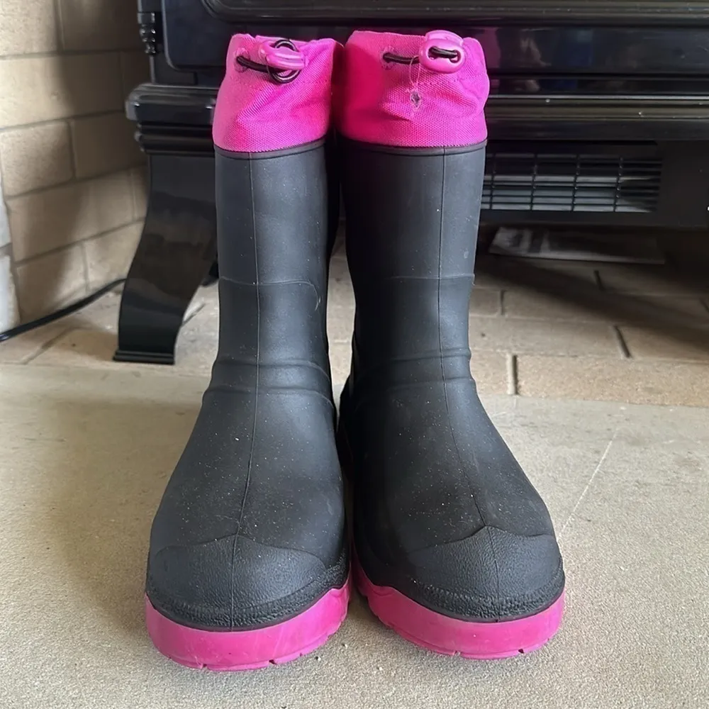 Felt lined rain/winter boots galoshes womens size 5 - Image 4