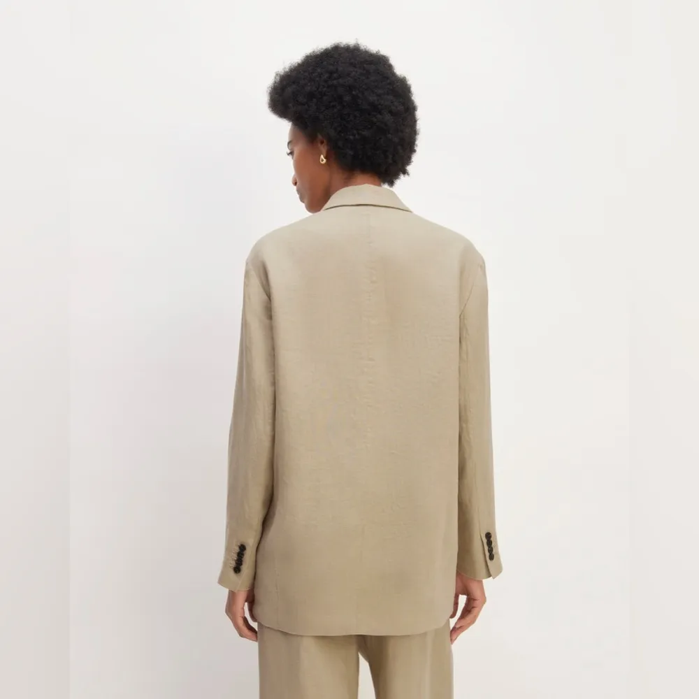 NWOT Everlane The Linen Double Breasted Blazer - Image 5