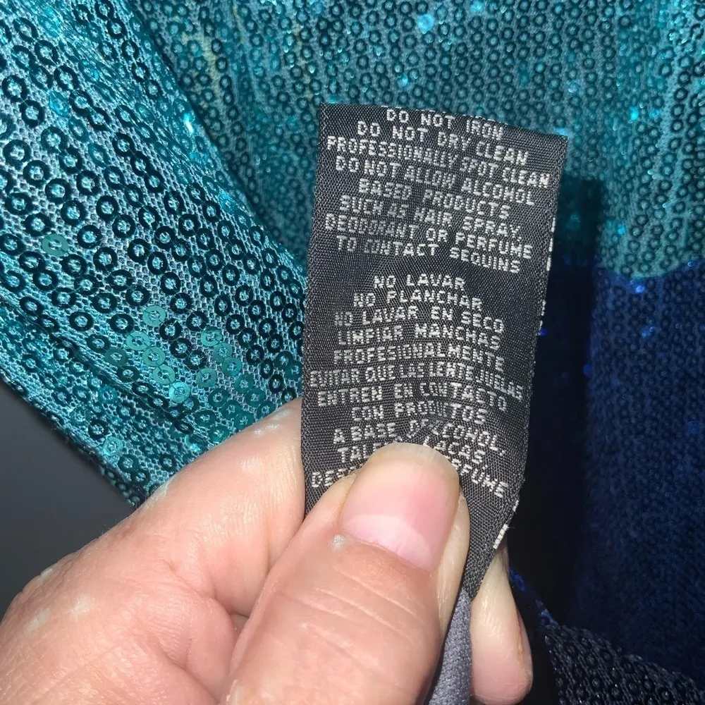 Gabby Skye Sequins Sleeveless Zip Back Mid Thigh Party Stretchy Prom Dress 4 NWT - Image 13