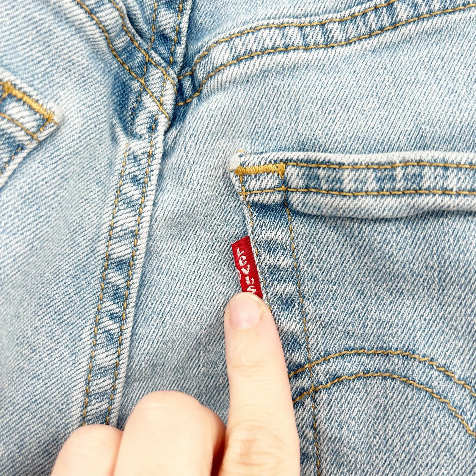 Levis Womens Distressed High Rise Ribcage Ankle Straight Leg Jeans‎ Size 29 Blue - Image 11