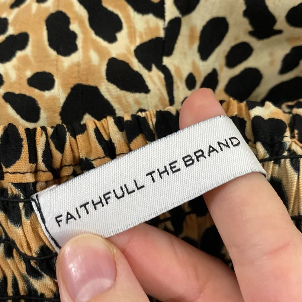 Faithfull the Brand Noemie Ruffled Midi Dress Le Cinq Animal Print size 2 - Image 9