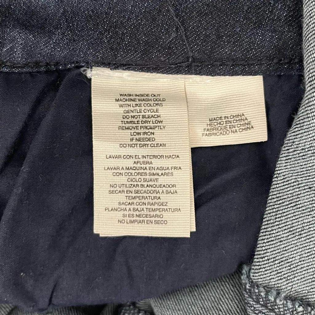 RACHEL Rachel Roy Curvy Crop Skinny Denim Overalls 14W Blue - Image 10