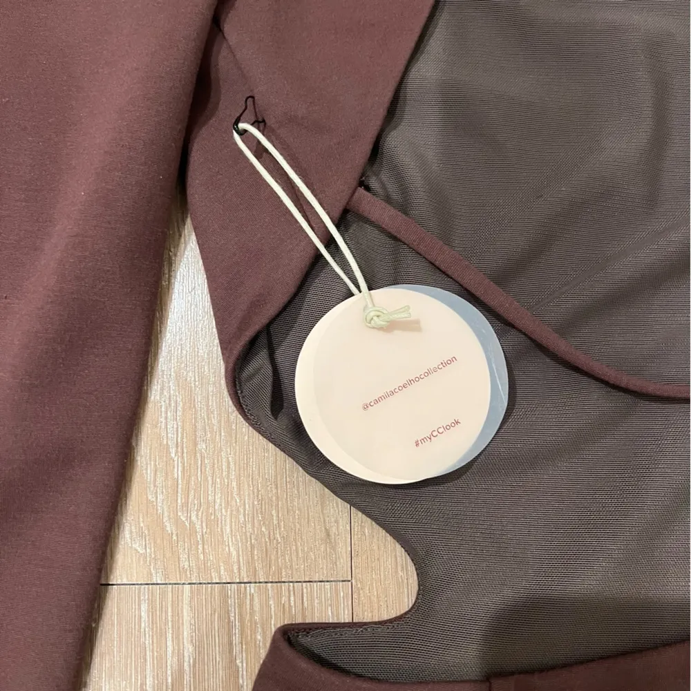 NEW Camila Coelho Maya Mini Dress in Chocolate Brown - Image 9