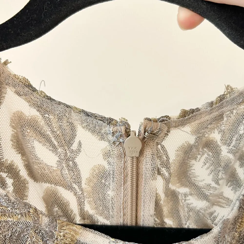 BHLDN Hitherto Eleanor Midi Lace Dress Size 6 - Image 8