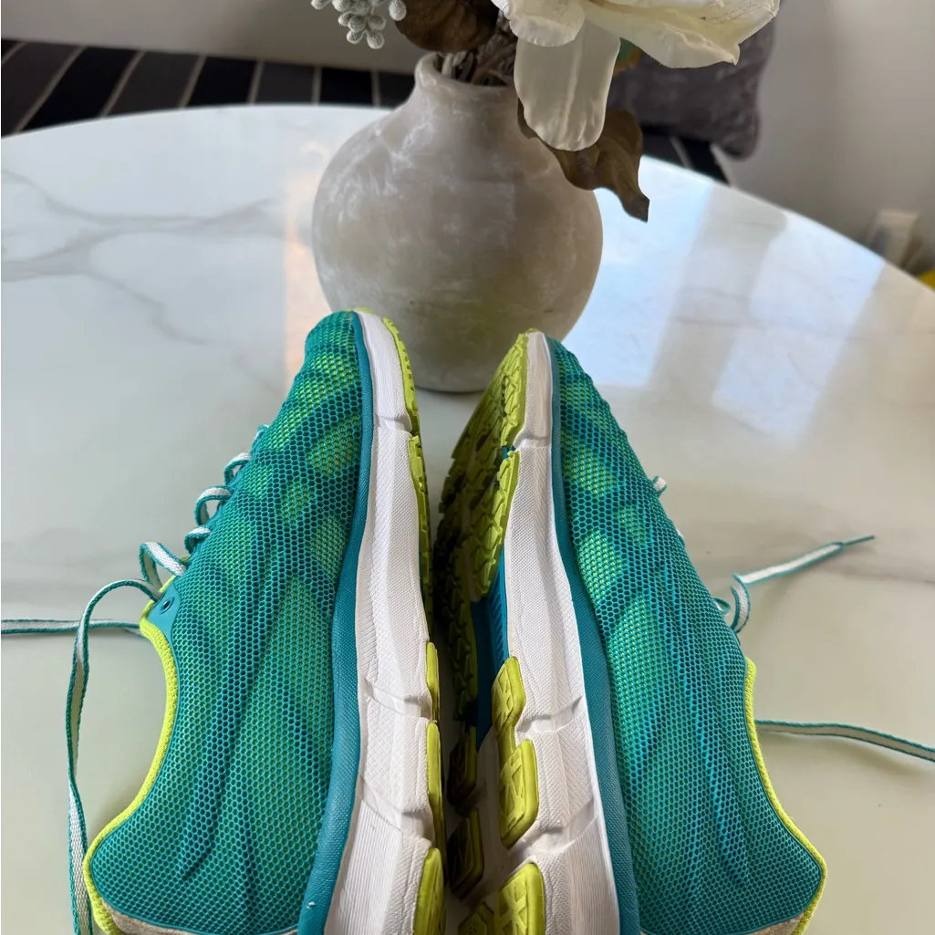 ASICS Women's Teal and Lime Athletic Shoes - Image 11