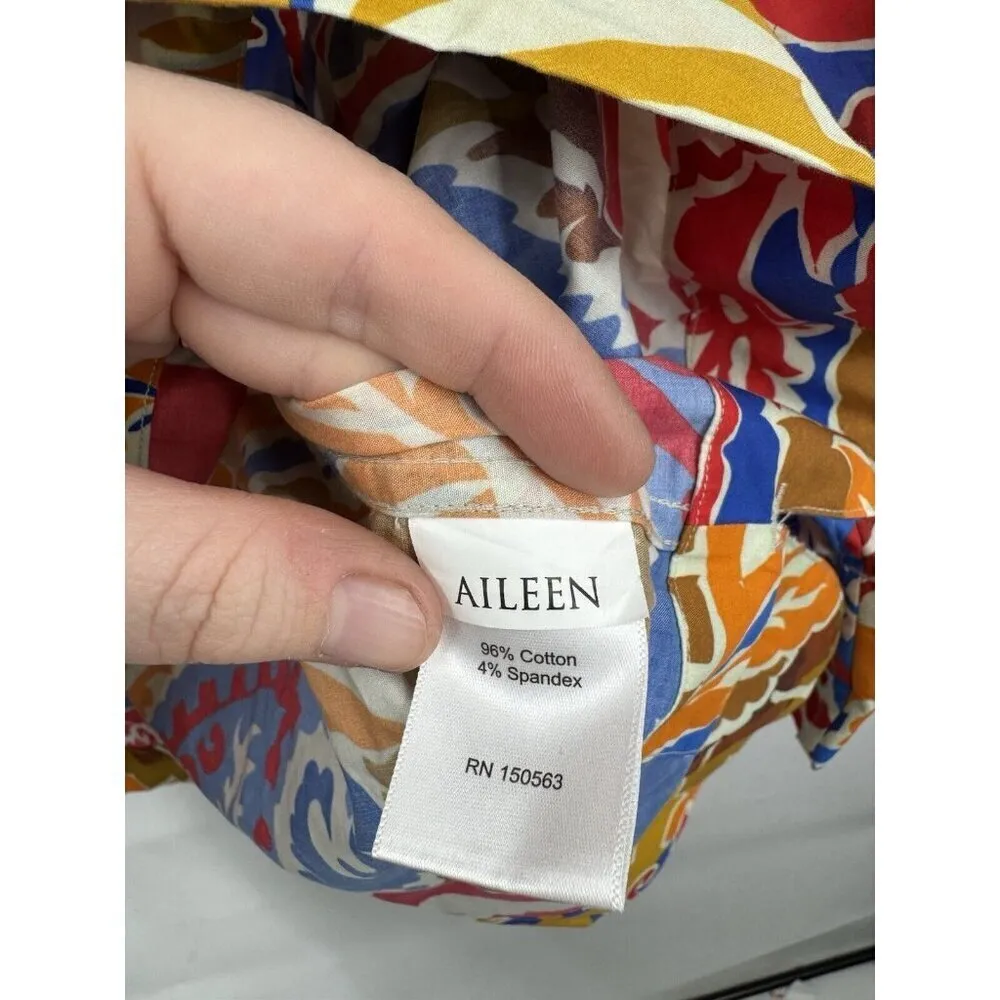 Hinson Wu Aileen Blouse Women XS Multicolor Paisley Retro Floral Art To Wear‎ - Image 7