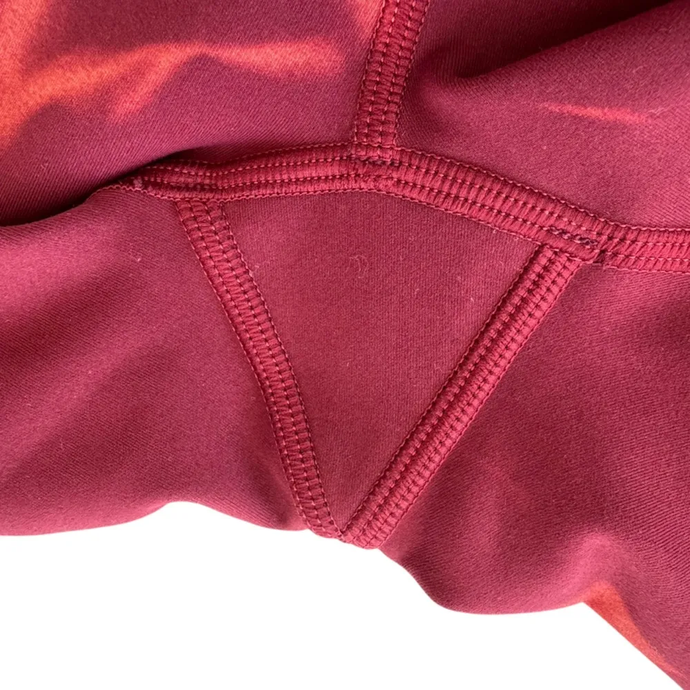 Lululemon Wunder Train High Rise Short 8" Sun Bleached Wash Red Merlot Size 4 - Image 8