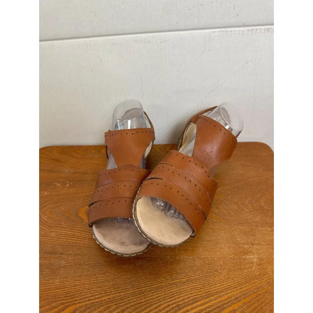 Naturalizer Soul Women's Strappy Snap Closure Sandals Brown Size 10 / 40 Sk 2901 - Image 3