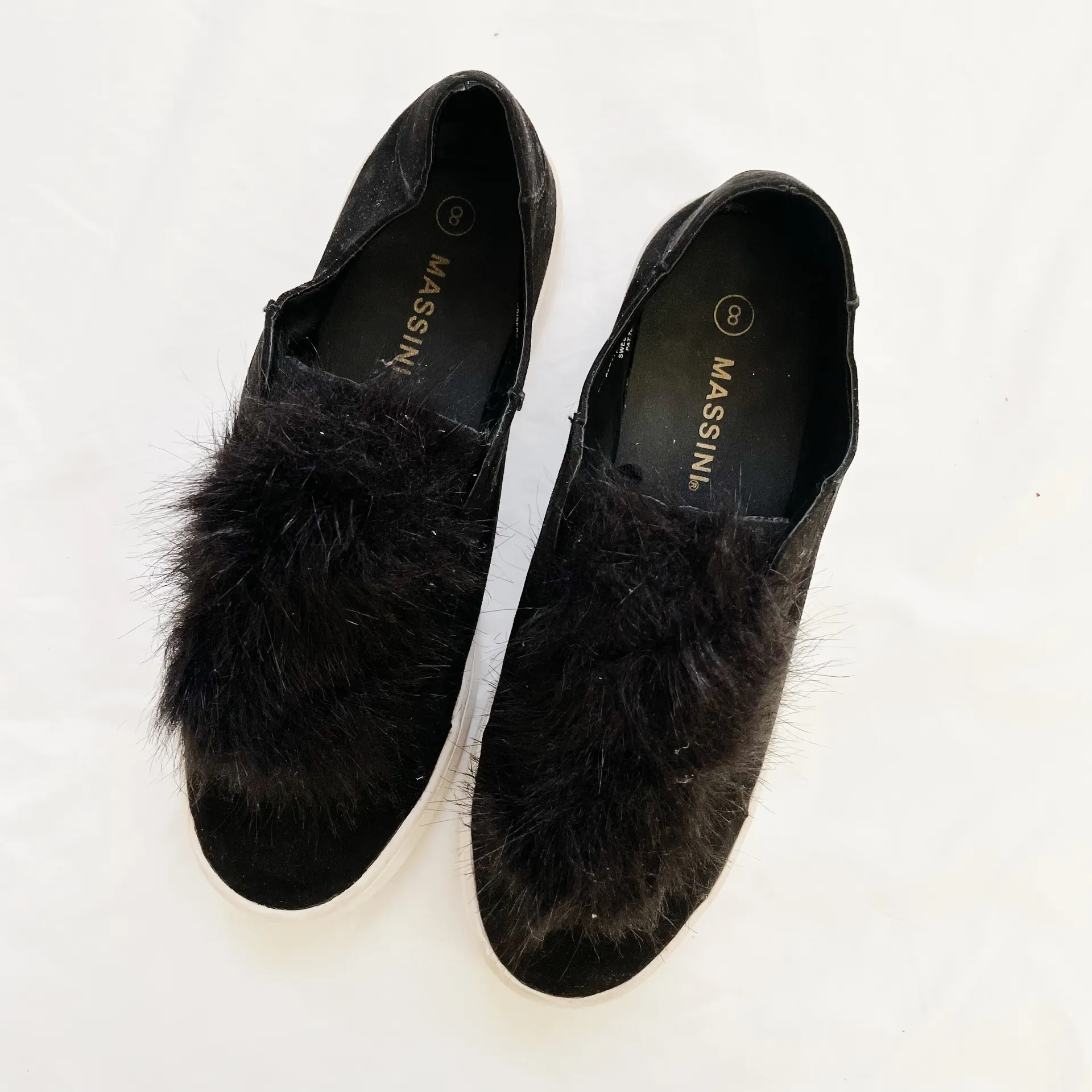 Massini Pom Pom Faux Fur Platform Sneakers - Image 3