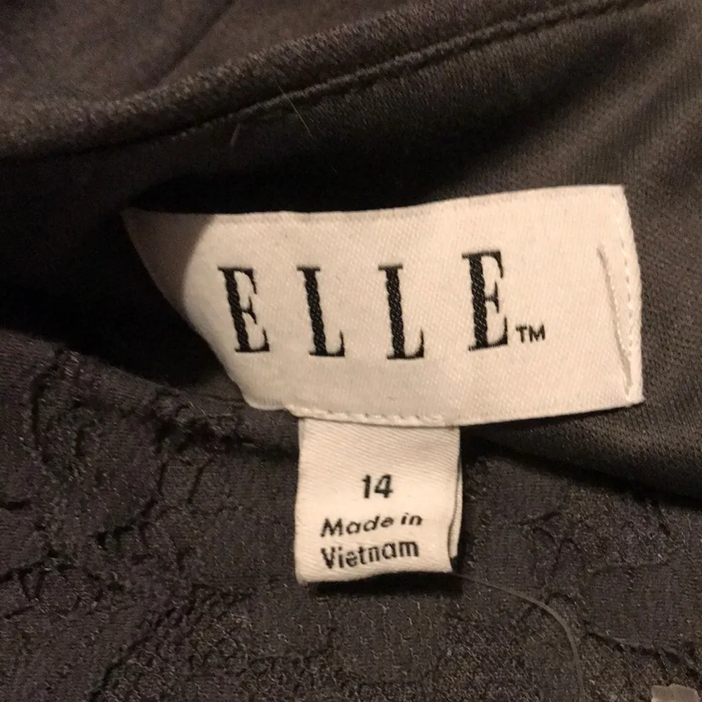 ELLE Gray Dress With Lace - Image 4