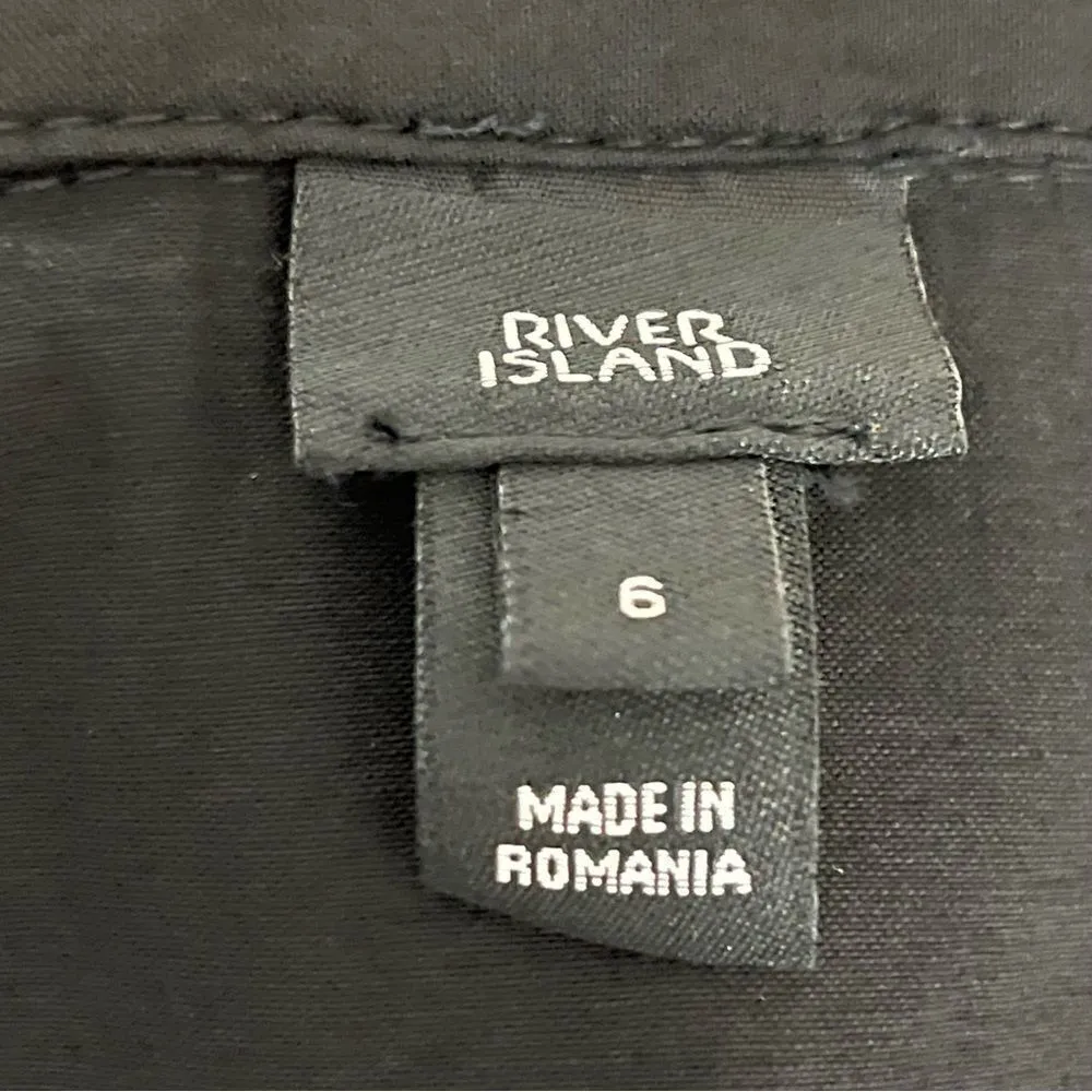 River Island Prairie/ Punk/ Rockabilly Black Cotton Dress 2 - Image 8