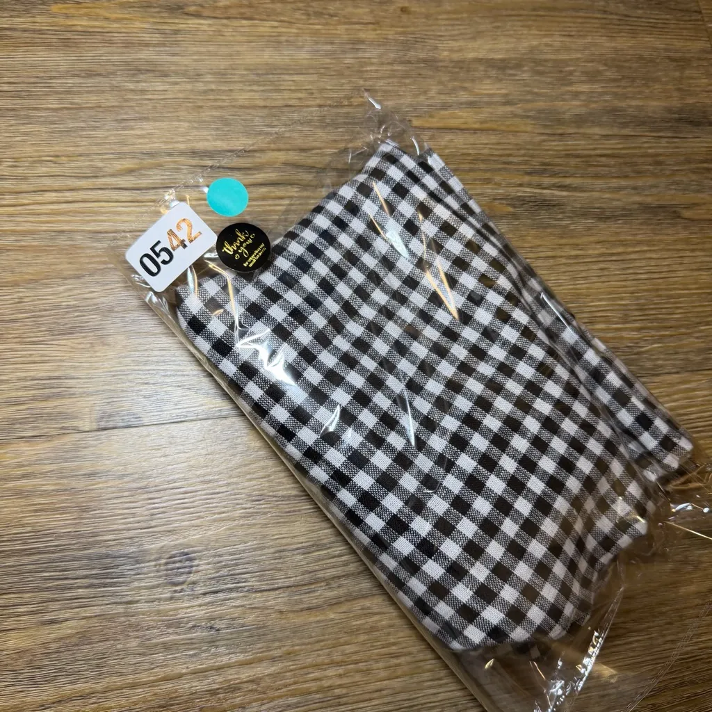 Reformation Black White Gingham A-Line Midi Skirt Size 12 Side Zip Belt Loops - Image 8