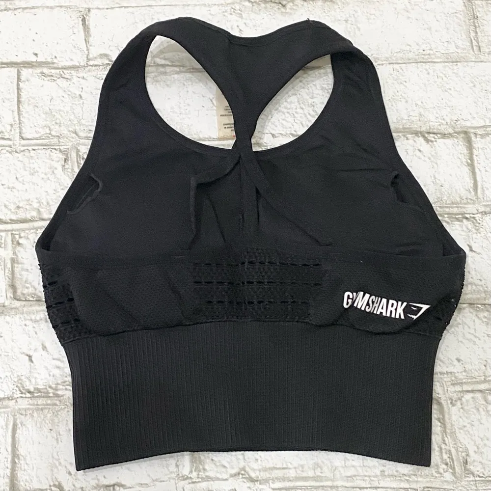 GYMSHARK Black Energy Seamless Crop Top Size Small - Image 6