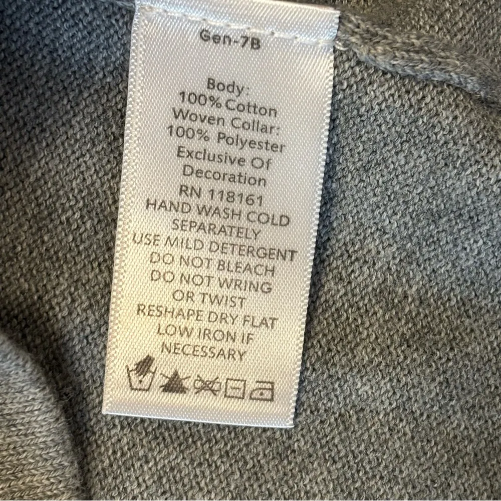 Quacker Factory  Gray Sweater with Pearl Details - Image 6