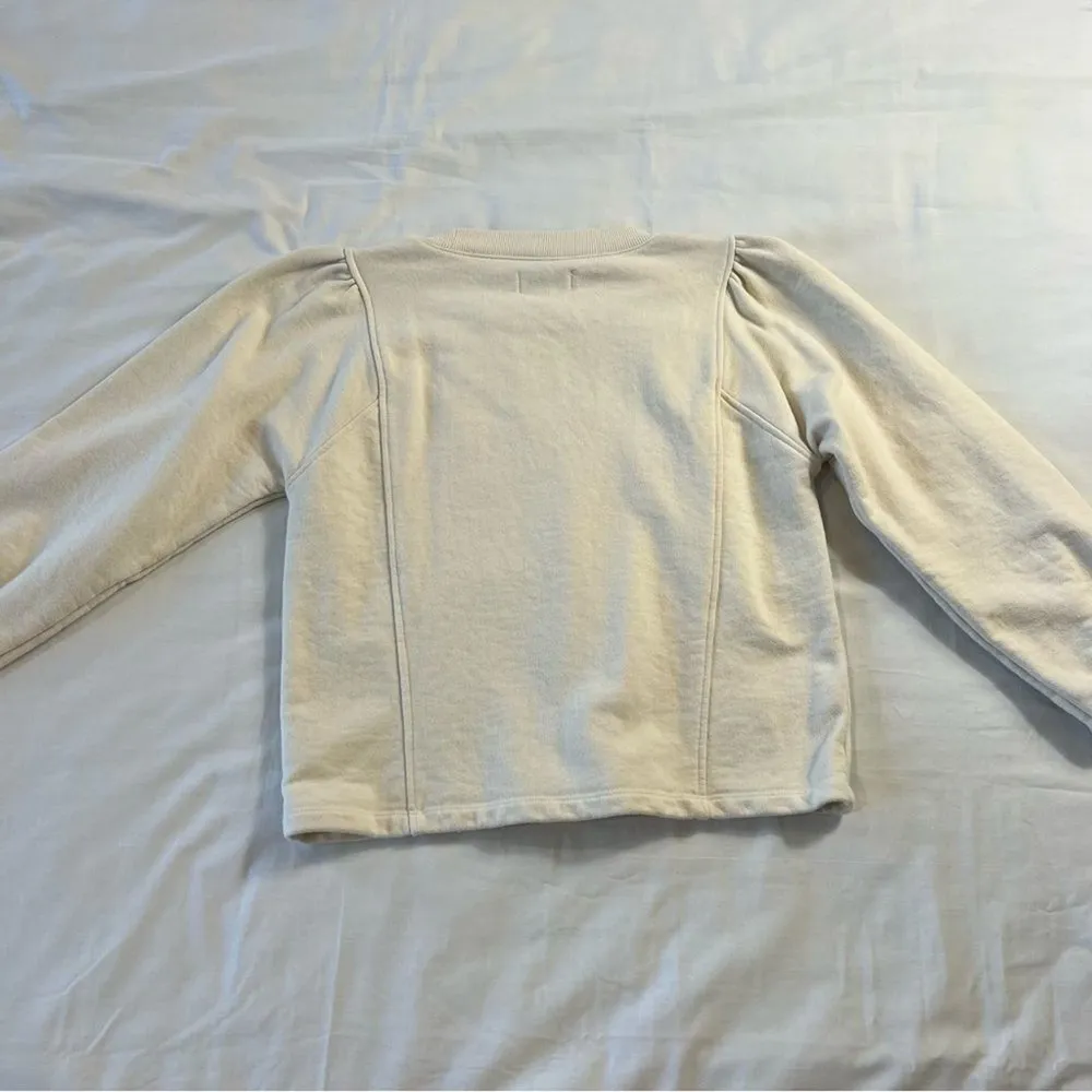 Free Assembly Women's Small Warm Cream/Ivory Sweater Long Sleeve - Image 5