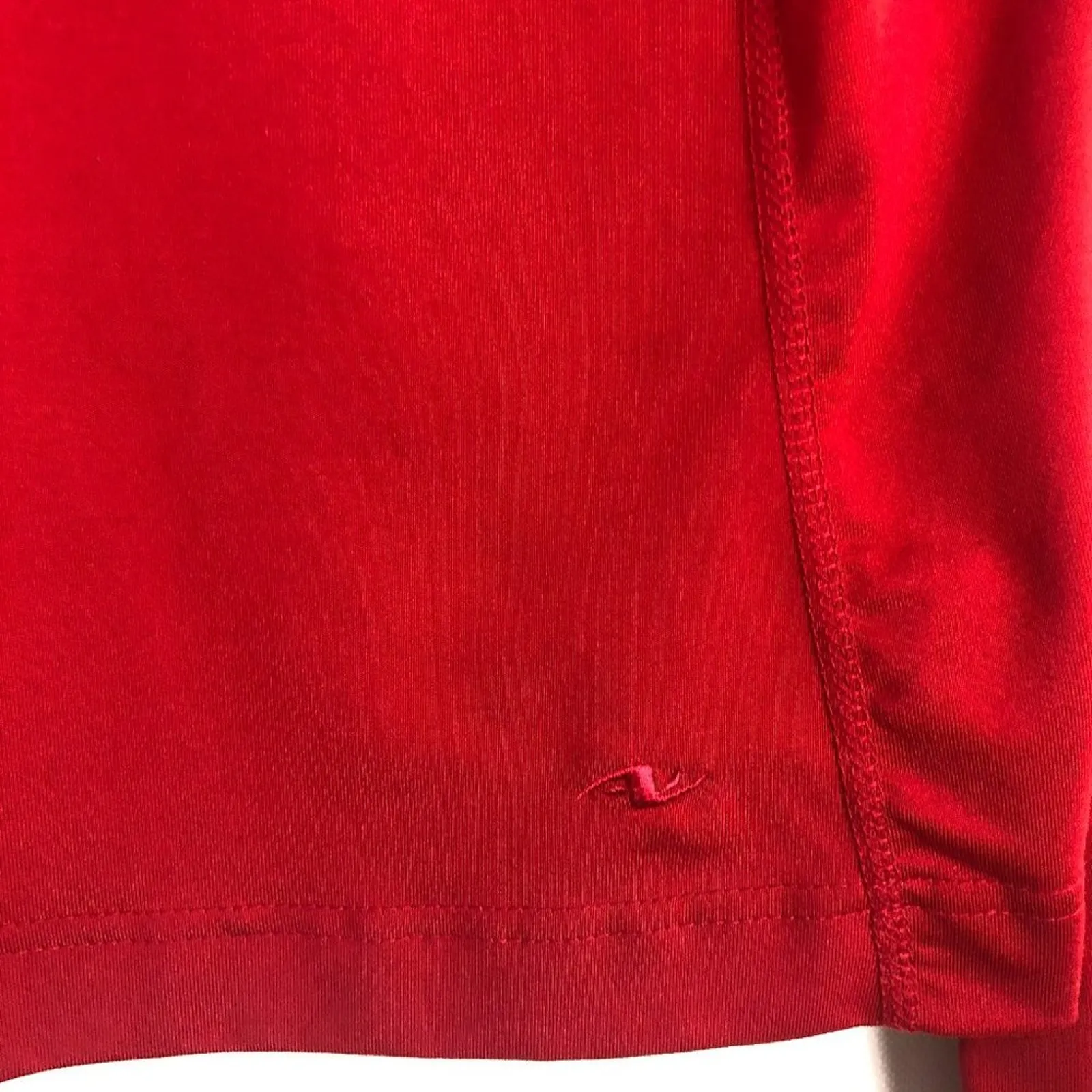 Athletic Works Long Sleeve Red Active V-Neck Top Size L - Image 5