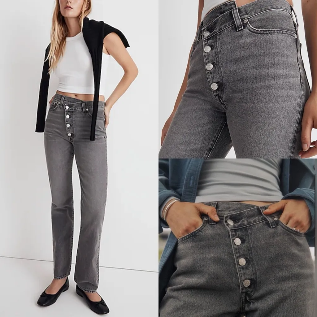Madewell NWT '90s Straight Jeans Size 24 Cross Tab Edition | Burwick Wash - Image 2
