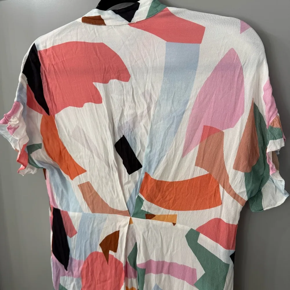 Anthropologie Corey Lynn Calter SoHo Dress Abstract Colorful Size Small Petite - Image 8