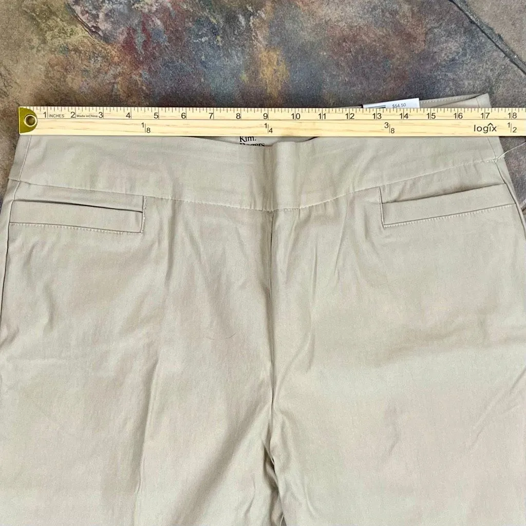 New! NWT Kim Rogers Tummy Control Millennial Straight Pull-on Stretch Pants 16A - Image 2