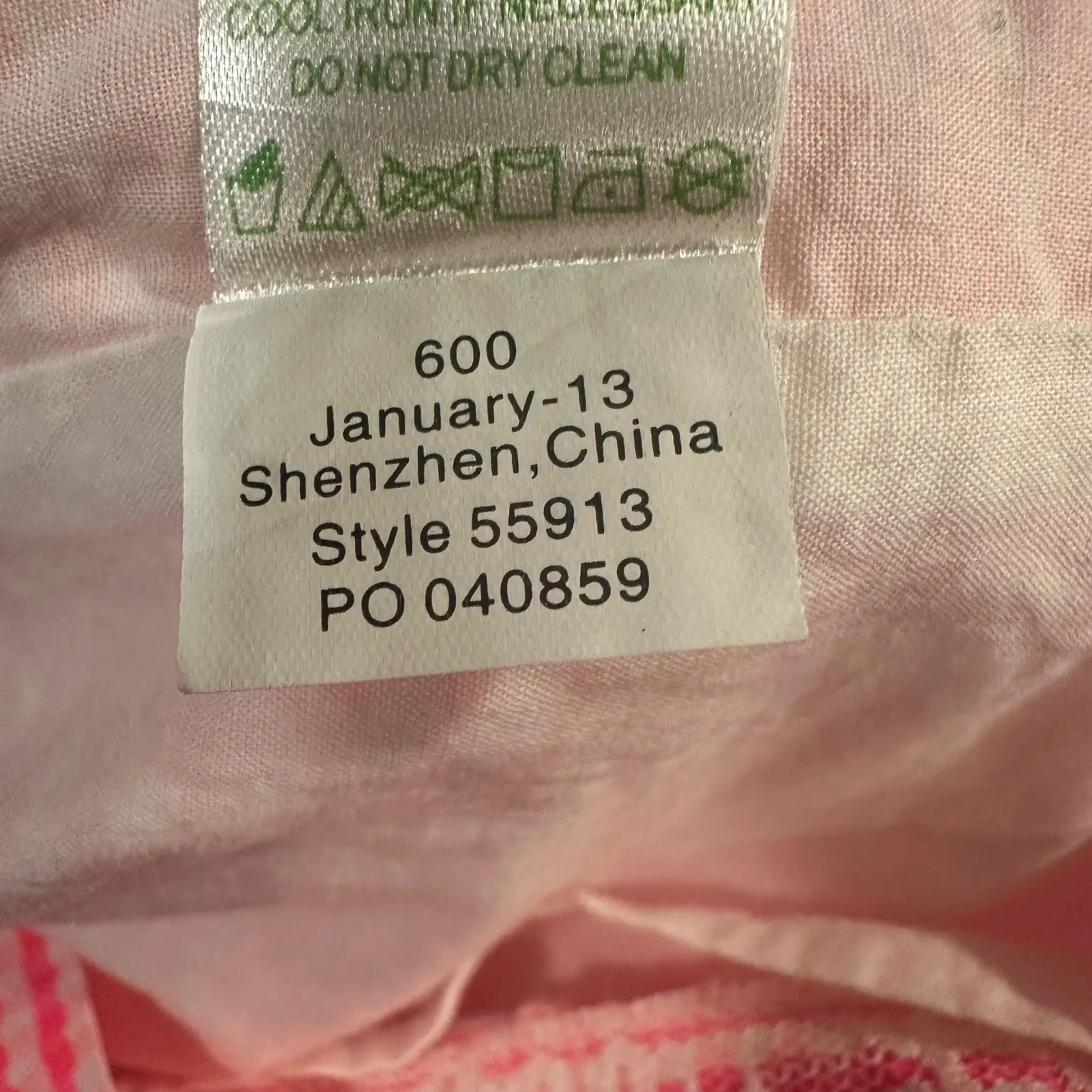 Lilly Pulitzer Lowe Pink White Dress Green Zipper Size 0 Sorority Event AKA‎ - Image 11