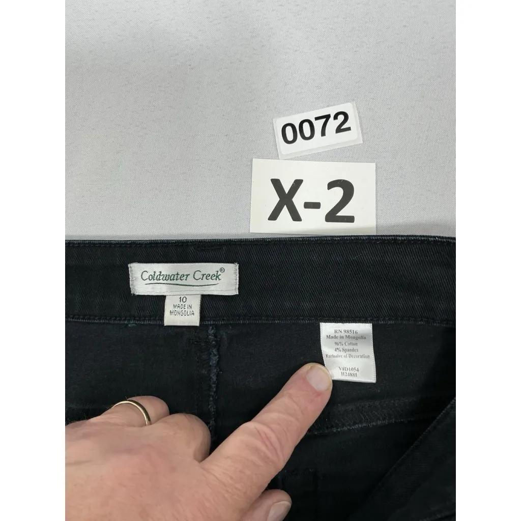 Womans Excellent Condition Cold water Creek Black Jeans Size 10 0072/X-2 - Image 3