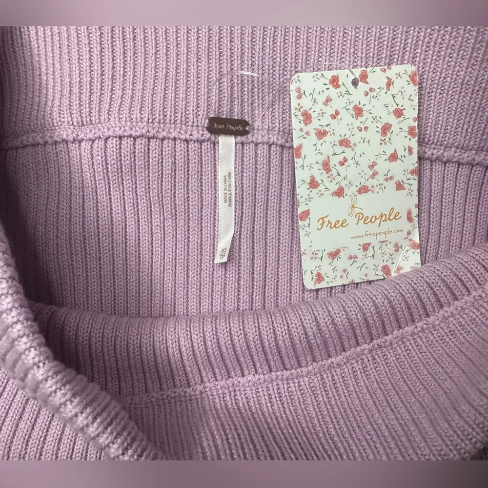 NWT // Free People New Orchid Ribbed Knit Skirt // XS - Image 5