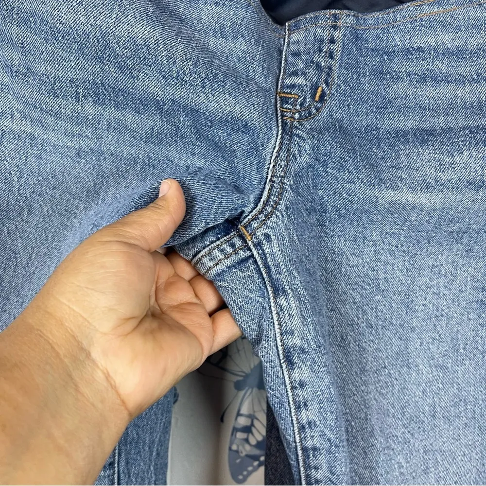 Madewell maternity over the belly perfect vintage jeans SZ 28 - Image 6