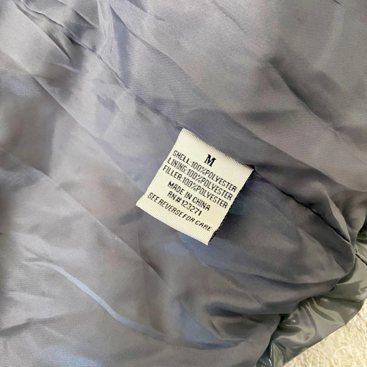 Faded Rose Essential Chunky Silver Gray Iridescent Puffer Winter Jacket M Size M - Image 7