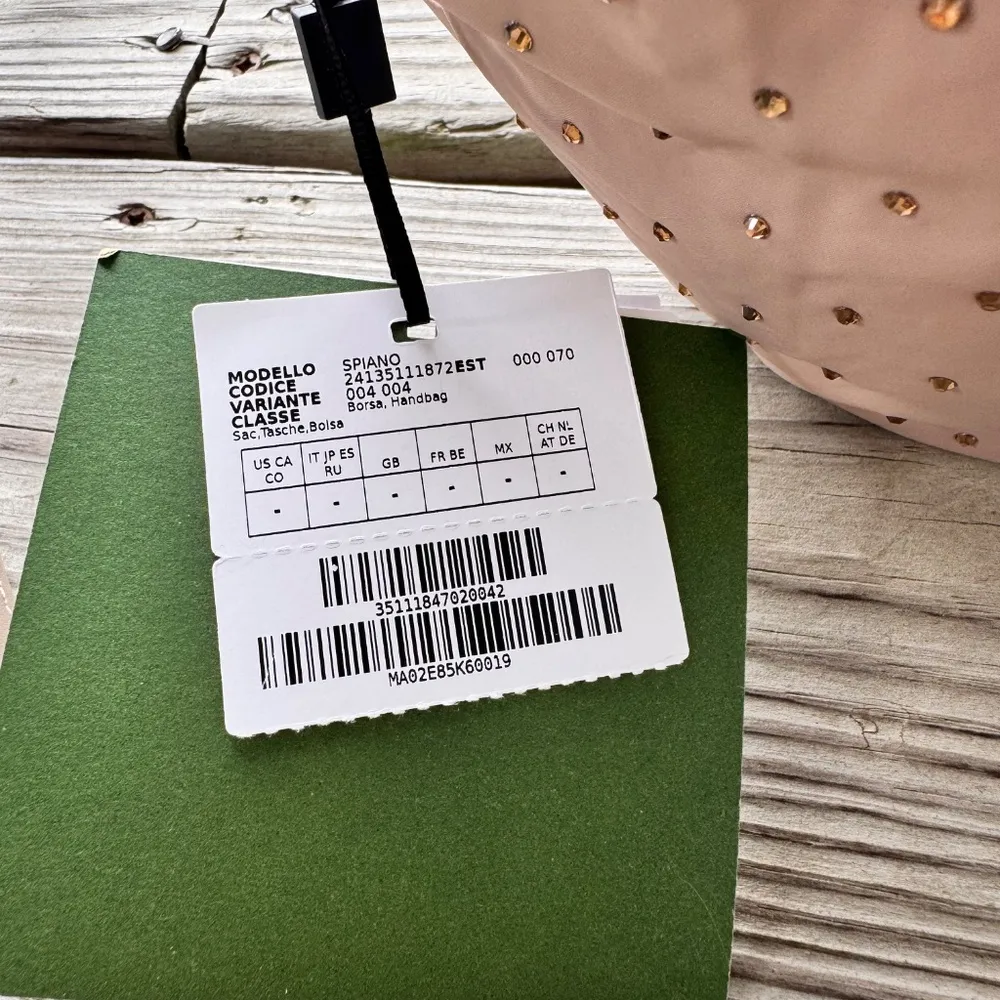 NWT Padded bag and purse with rhinestones Tan - Image 7