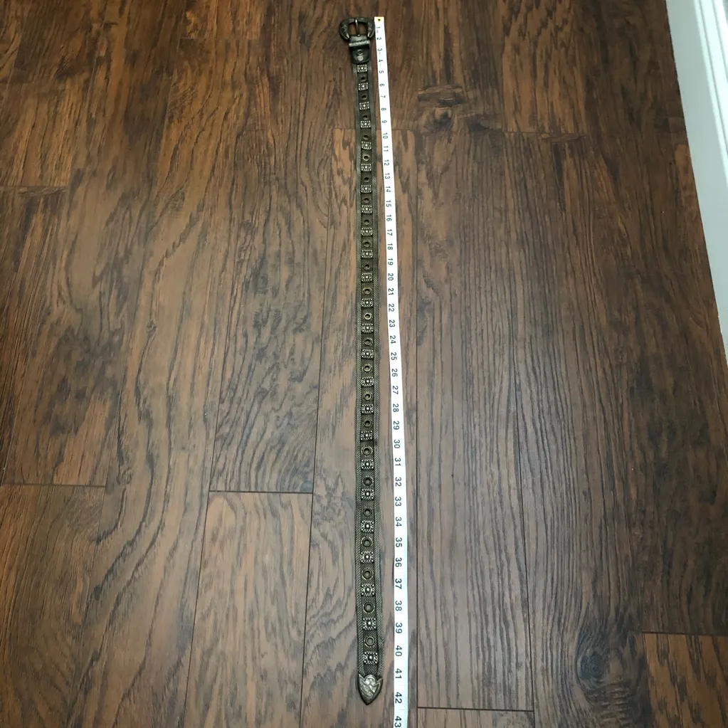 Sand Castle Vintage Metal Mesh Belt Brown - Image 4