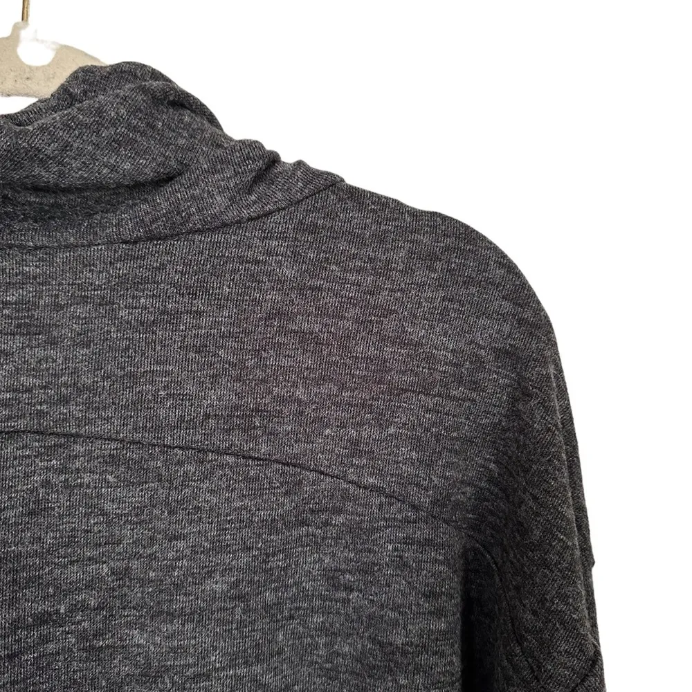 Simply Vera Wang Women’s Sz L Heather Gray Cowl Neck Drawstring Pullover Sweater Size L - Image 5