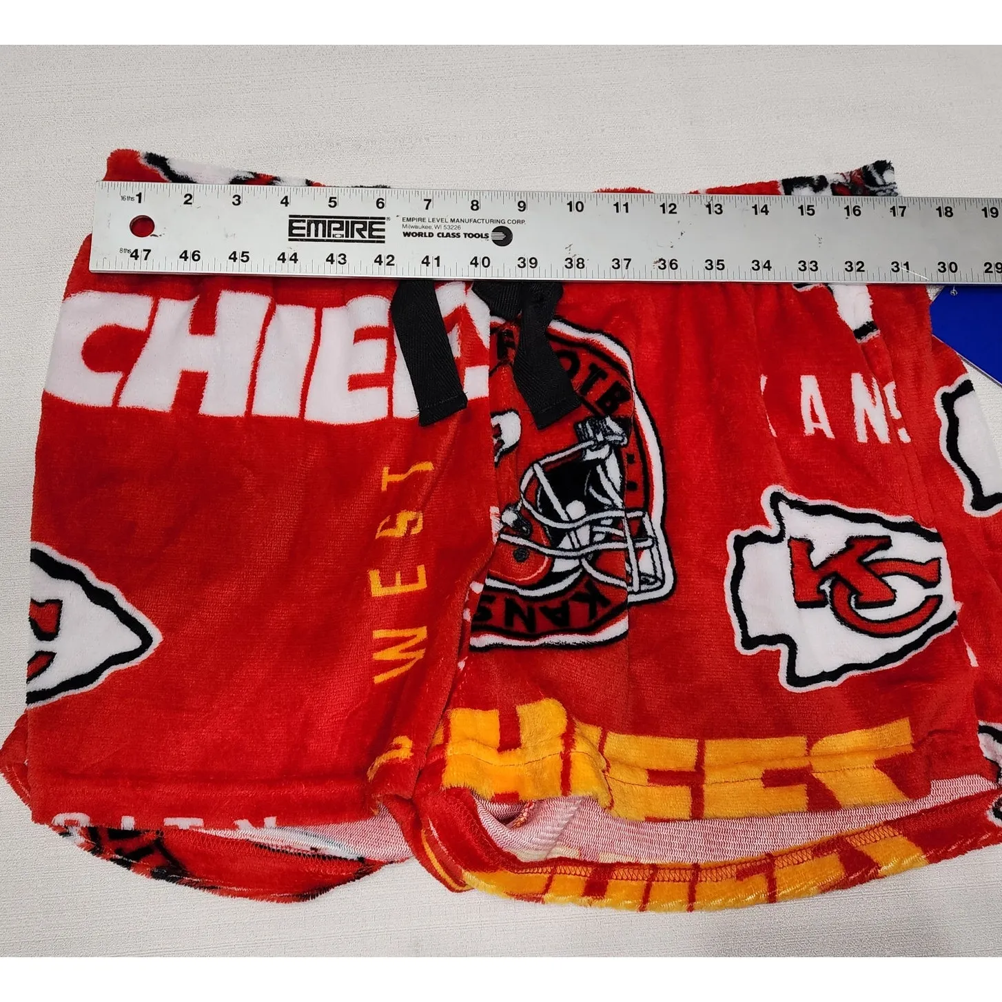 Kansas city chief fleeced pajamas shorts women's XL NWT - Image 7