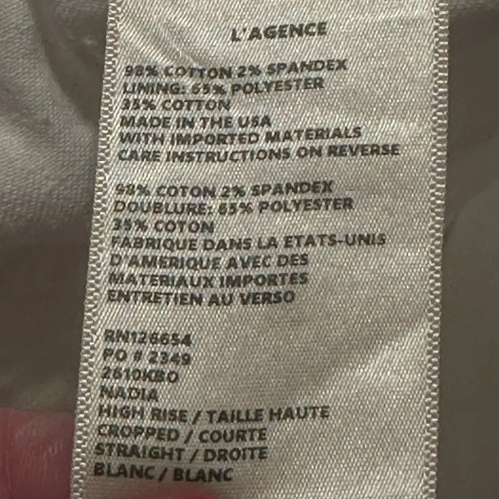 L'Agence Women's White High-Rise Nadia Cropped Jeans Pants Size 27 - Image 6