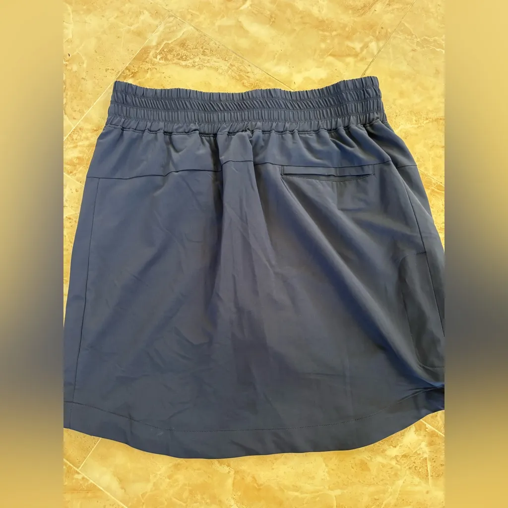 Coolibar skort skirt UPF 50 sun protection outdoor camping hiking activewear Blue Size M - Image 2