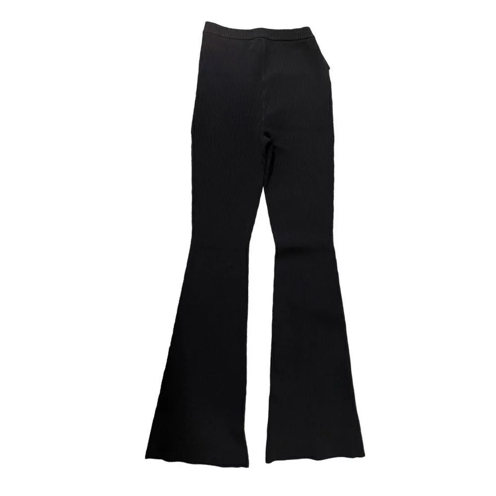 NICHOLAS Kari Double Rings‎ Rib Knit Pant in Black Black - Image 9