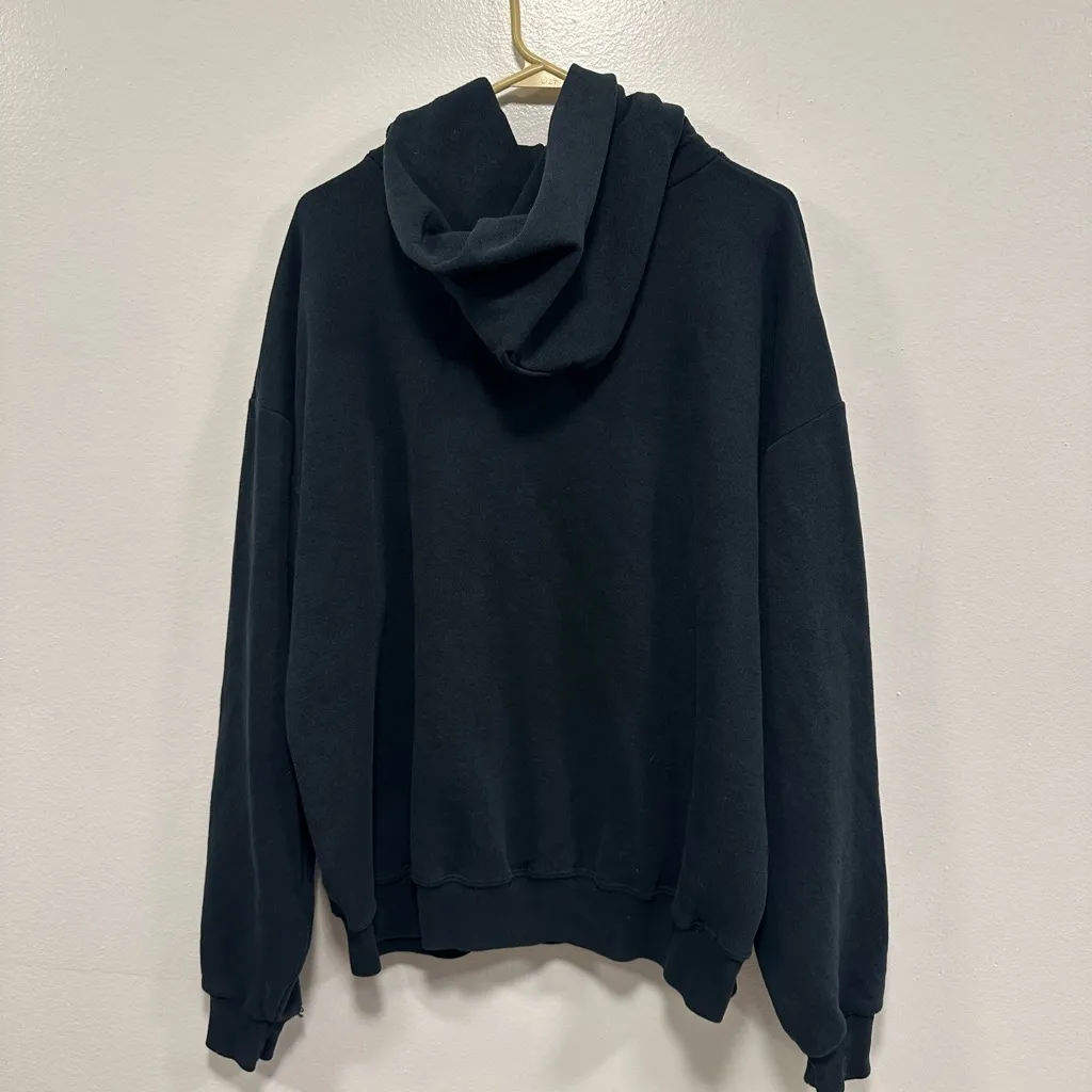 John Deere  Black Sweatshirt with Green Accents - Image 3