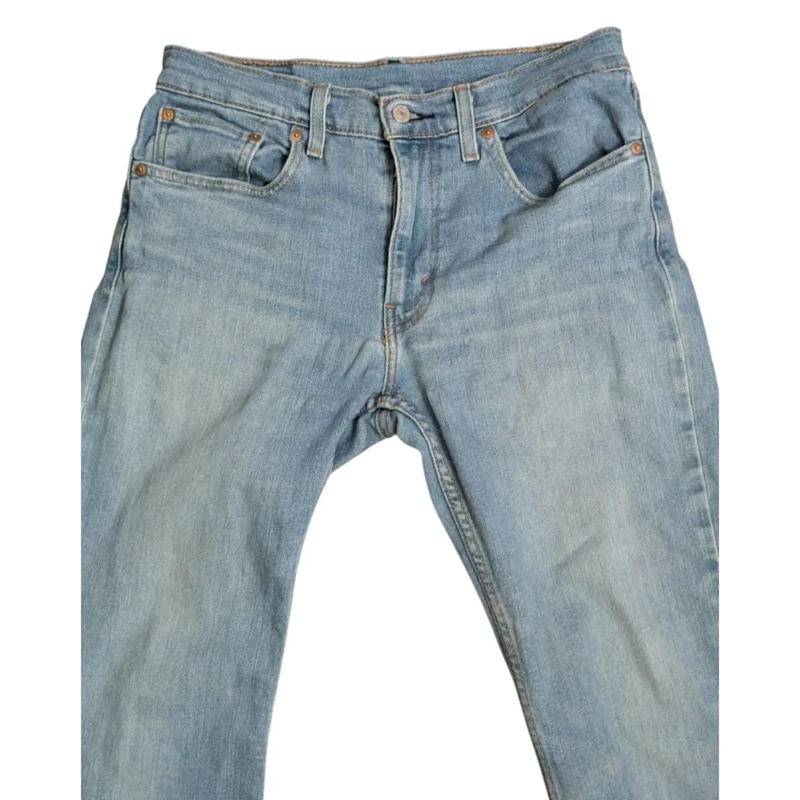 Levi’s 527 Slim Bootcut Jeans Light Wash Denim Western Grunge Y2K Style - Image 2