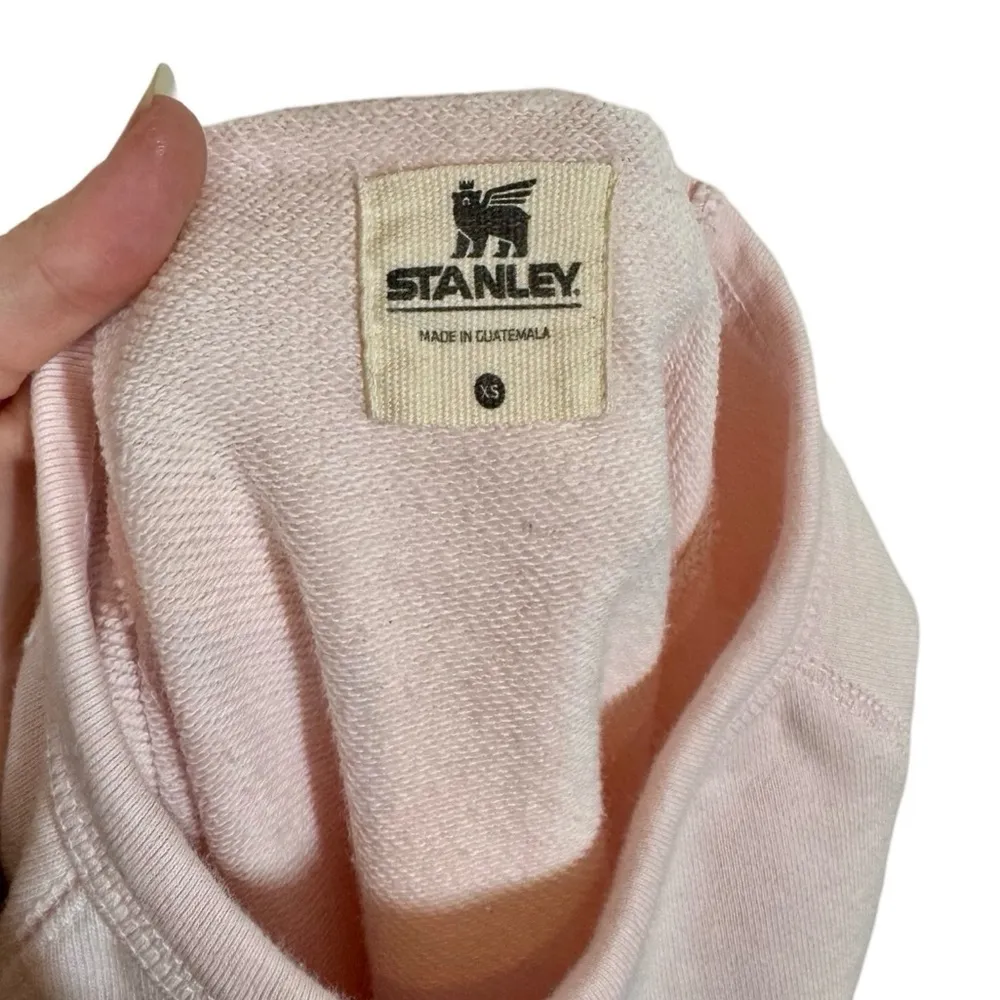 Stanley The Quencher Love Embroidered Sweatshirt Rose Quartz - Image 10