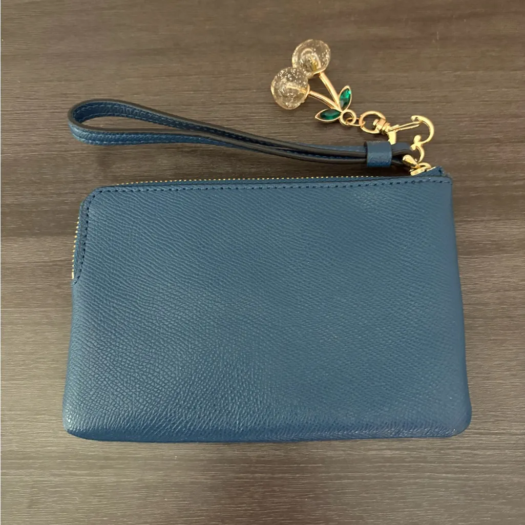 Coach Pebbled Leather Wristlet - Image 2