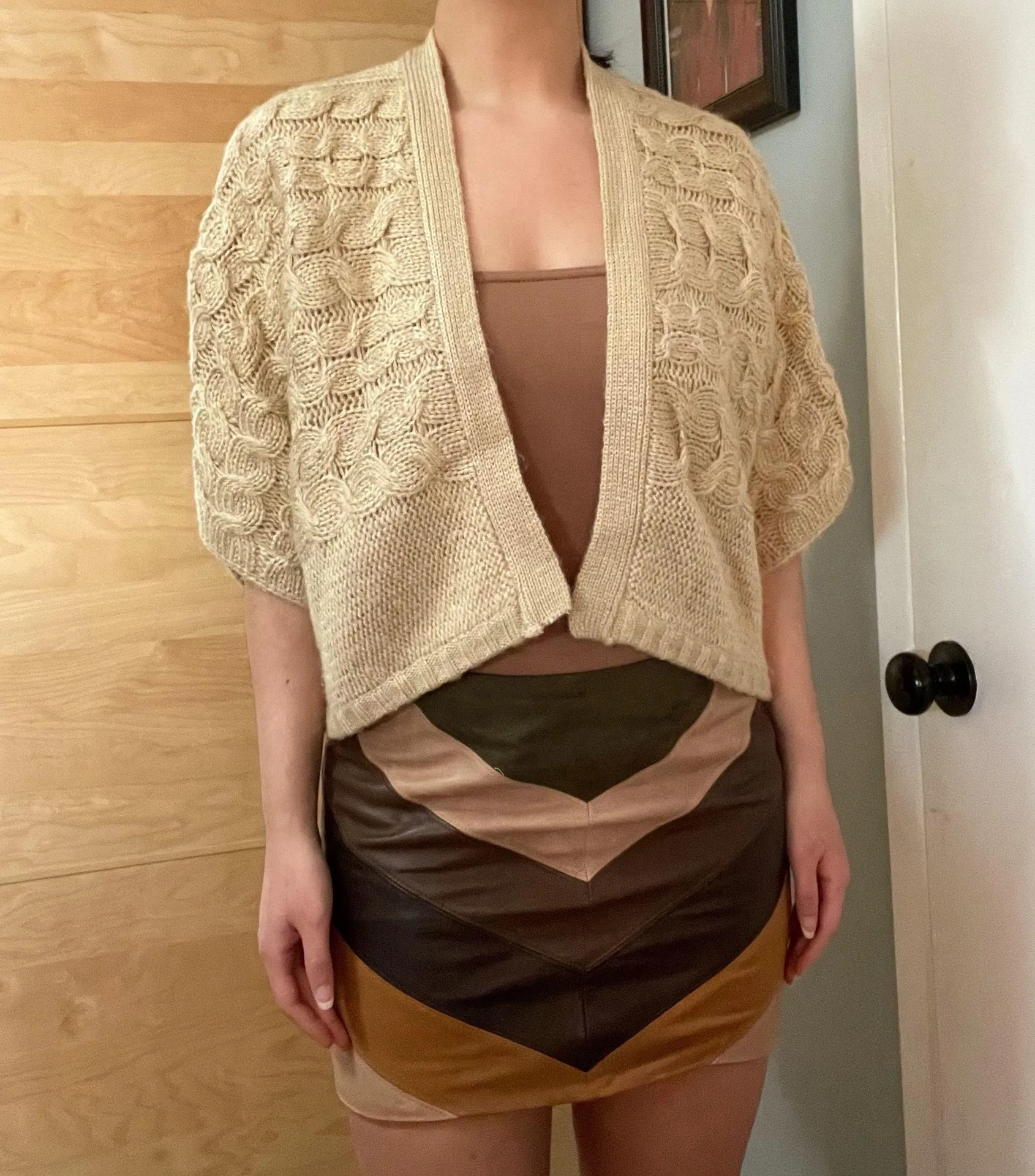 Cable Knit Cape - Image 2