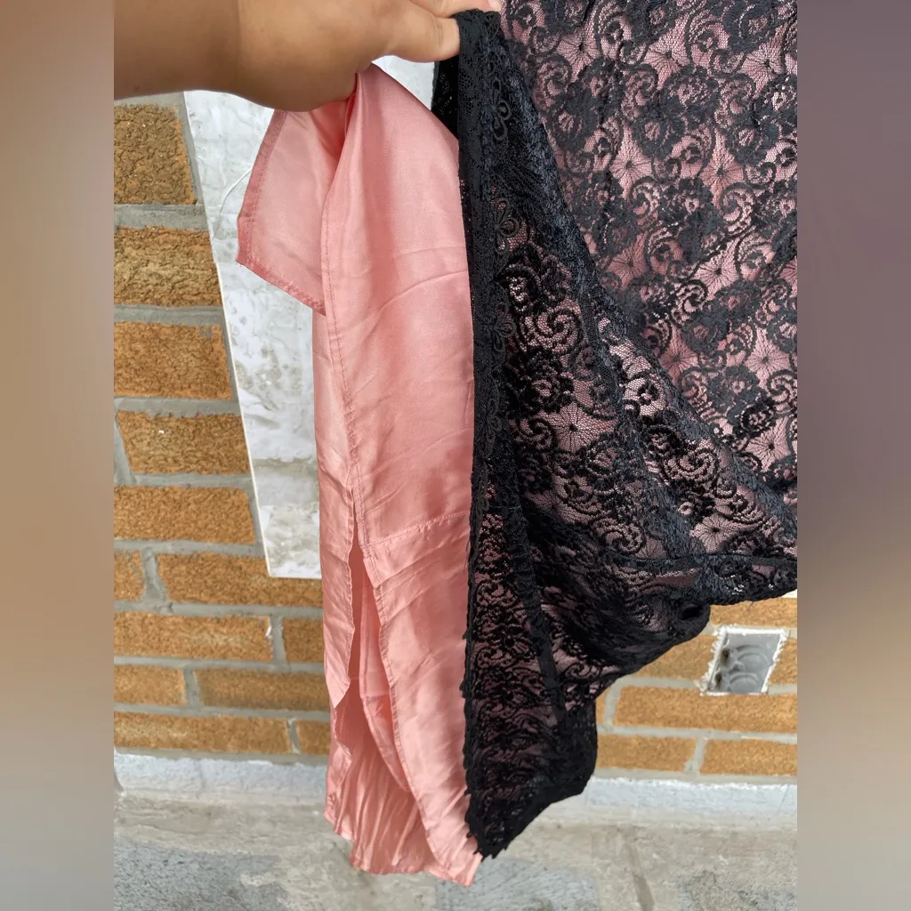 jessica mcclintock Cheongsam style size 4  lace maxi dress - Image 6