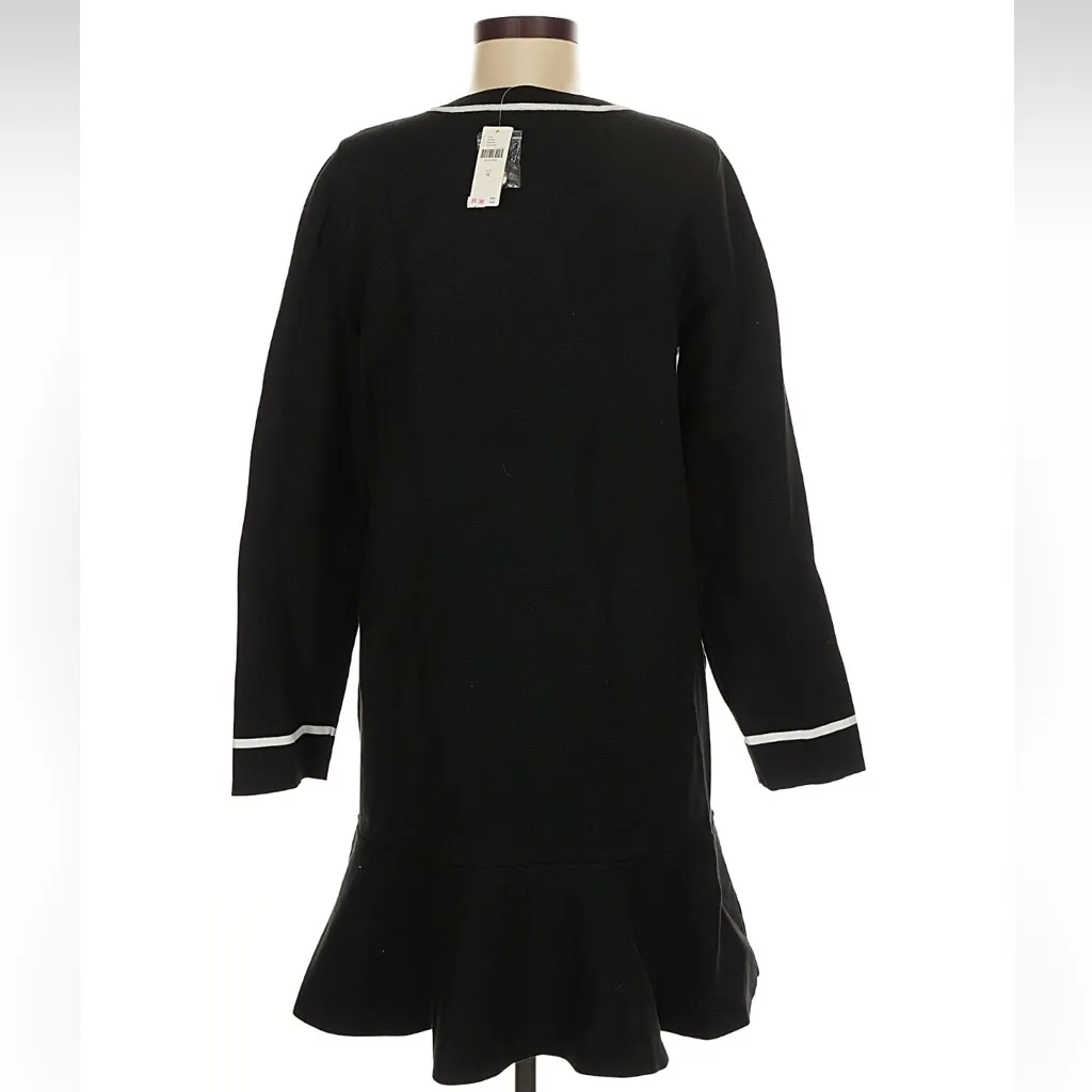 Endless Rose Black Dress with White Accents - Image 2